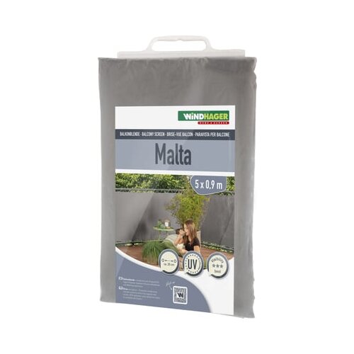 Windhager Za&amp;scaron;tita od pogleda za balkon (Srebrnosive boje, 5 x 0,9 m) Slike