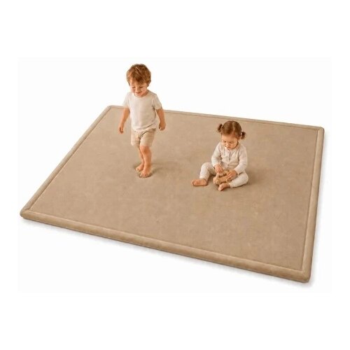 Kinder Home lola, 150x200 cm, debljina 3,5 cm, bar&amp;scaron;unasto mekan vodoodbojni gornji sloj, memori pena, protivklizna podloga, smeđa dečiji te Slike