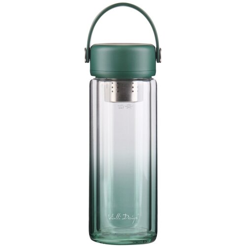 Vialli Design Zelena steklena steklenica za vodo 350 ml Fuori &amp;ndash; Slike