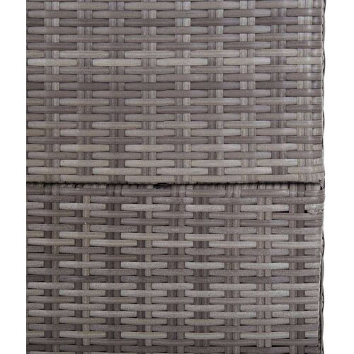 VidaXL Vrtna &amp;scaron;katla siva 150x100x100 cm poli ratan Slike