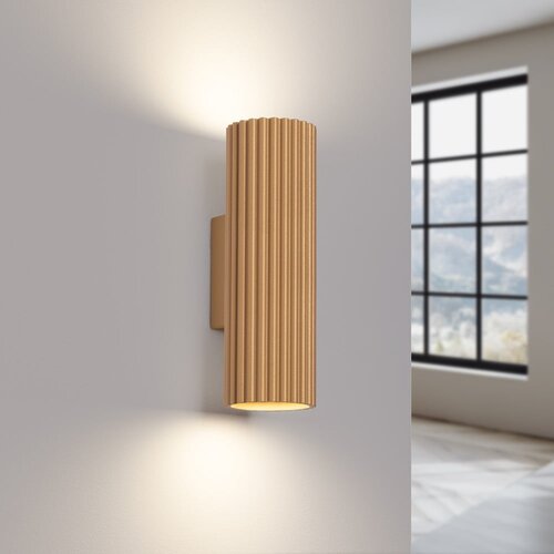 Nice Lamps Stenska svetilka v zlati barvi Gleam &amp;ndash; Slike