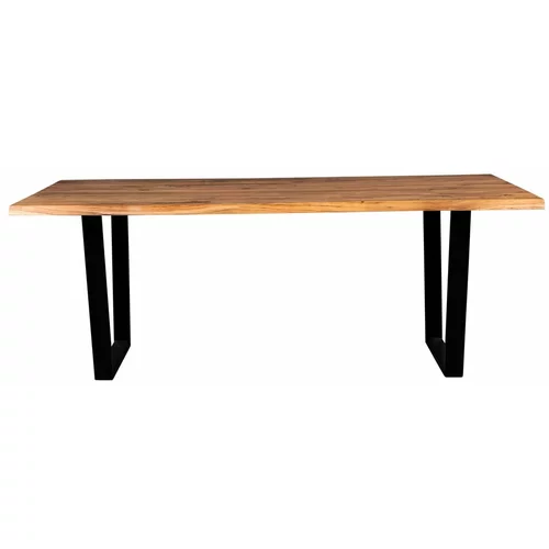 Dutchbone Jedilna miza z mizno ploščo iz akacije 90x220 cm Aka –