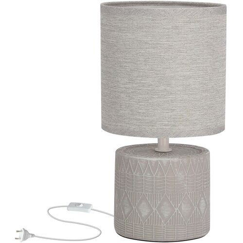 Candellux Lighting Siva namizna svetilka s tekstilnim senčnikom (višina 26 cm) Dina – Cene