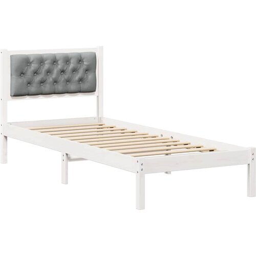 vidaXL Konstrukcija postelje z vzglavjem Svetlo siva 90 x 190 cm blago, (5000084554) Cene