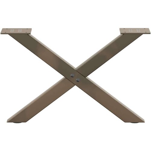  Noge za stolić X-oblika 2 kom prirodni čelik 50x(30-31)cm čelik Slike