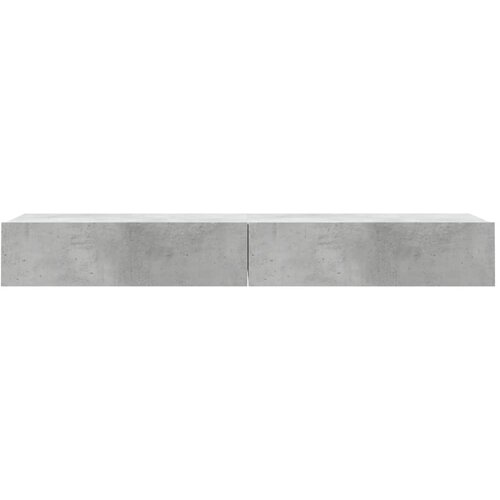  ormarići s LED svjetlima 2 kom Siva betona 60x35x15,5 cm Slike