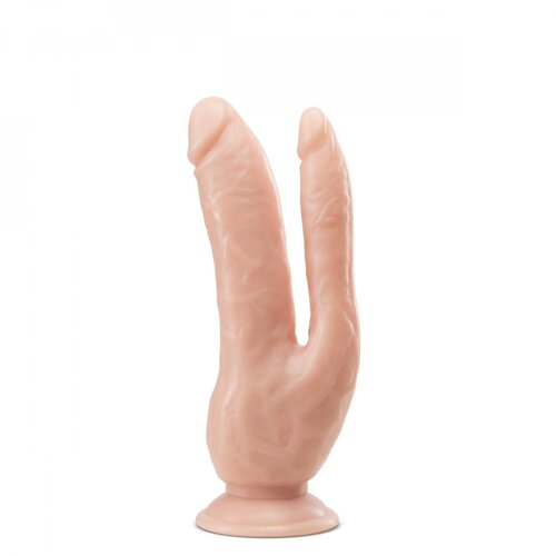 Dr Skin Dvojni dildo Dr. Skin, 22 cm, kožni Cene