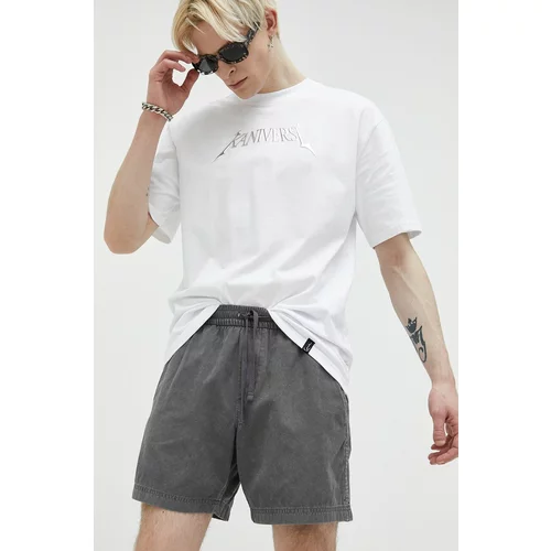 Abercrombie & Fitch Pamučne kratke hlače boja: siva