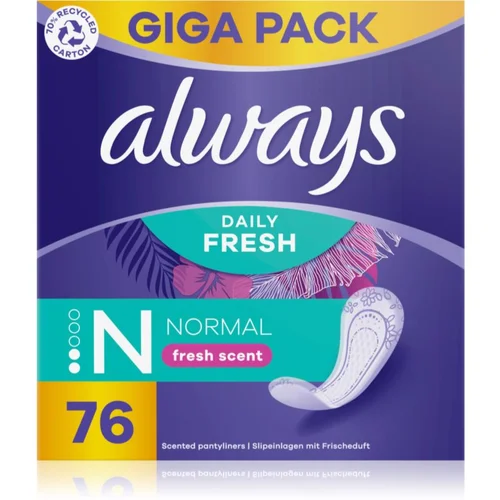 Always Daily Fresh Normal dnevni ulošci s mirisom 76 kom