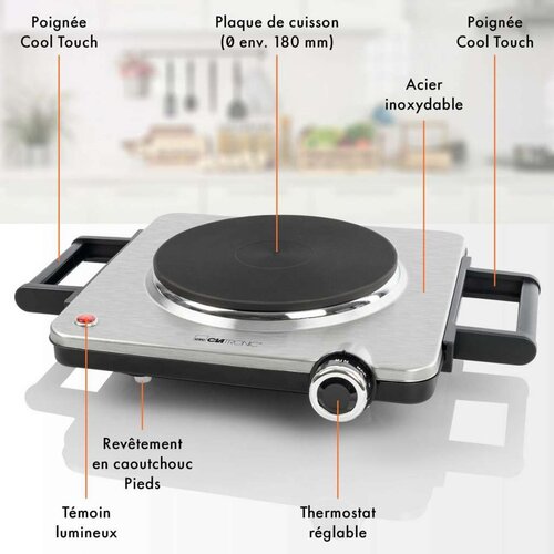  Ploča za Kuhanje Clatronic EKP 3788 1500 W Slike