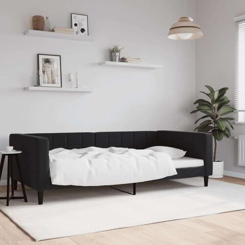  Dnevni krevet crni 100 x 200 cm bar&amp;scaron;unasti Slike