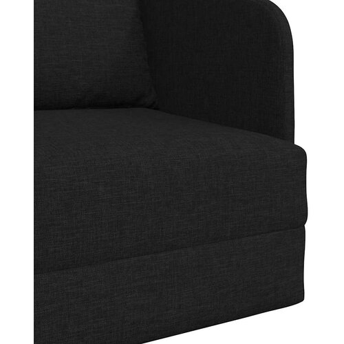  Krevet na razvlačenje Crna 65 x 80 x 83 cm tkanina Slike