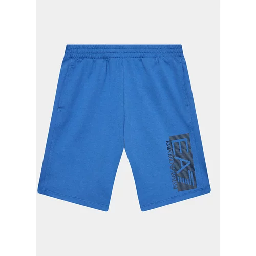 Ea7 Emporio Armani Kratke hlače iz tkanine 3RBS53 BJ05Z 1538 Modra Regular Fit