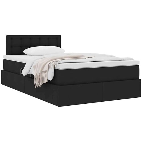 Krevet s madracem i skladi&amp;scaron;tem s madracem Crna 120 x 200 cm - Crna 120 x 200 cm Gumbi Slike