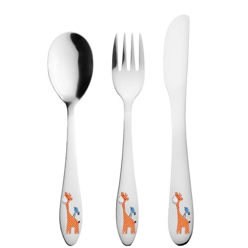 Orion inox dječji pribor za jelo srebrne boje 3 kom Slike