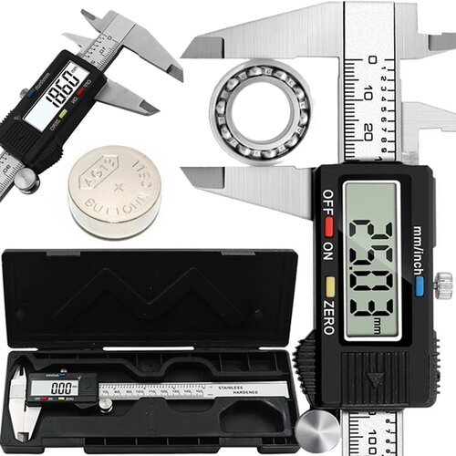  LCD Digitalno kljunasto merilo 150mm + kovček 2 Cene