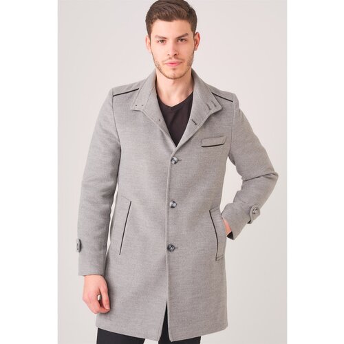 Dewberry PLT8391 MEN&amp;#039;S COAT-GRAY Slike