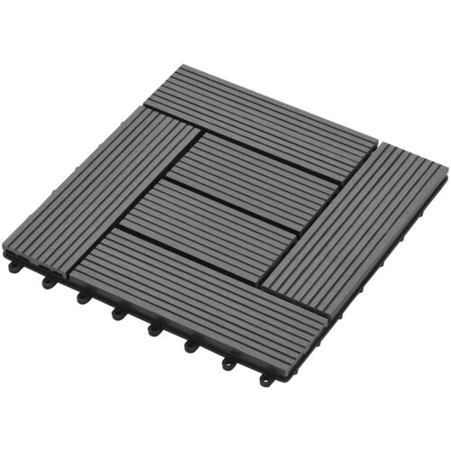  Pločice za decking 11 kom. Siva 30 x 30 cm WPC Cijene