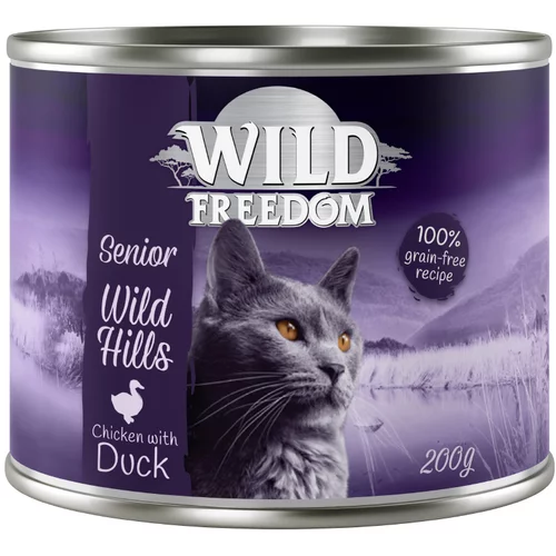 Wild Freedom Senior Wild Hills pačetina i piletina - 6 x 200 g