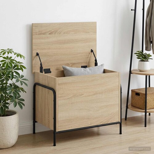  Kutija za spremanje Hrast sonoma 80 x 40 x 49,5 cm Cijene