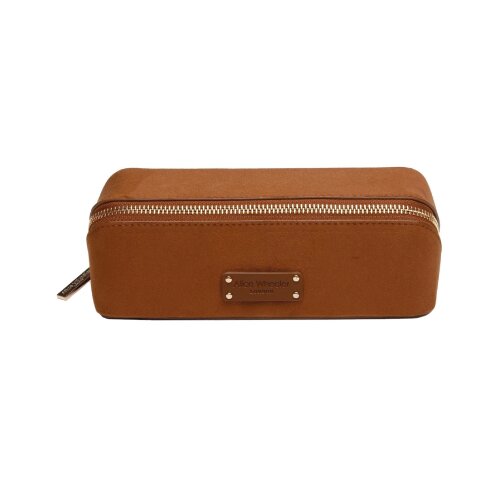 Fancy Metal Goods Ltd Alice Wheeler - Neseser - Suede Kensington, Train, Fudge, small Cene