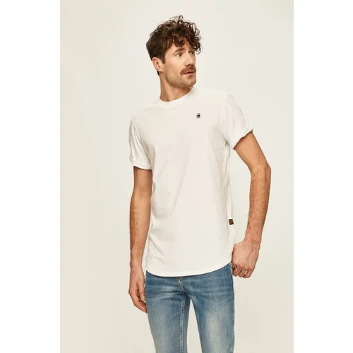 G-star Raw Pamučna majica boja: bijela, jednobojni model