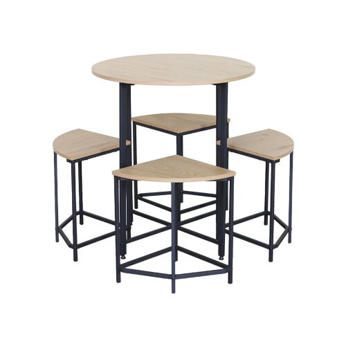 Master Stol+4stolice 80x75/38x38x45cm YZ8075/YZ383845 svijetli hrast Cijene