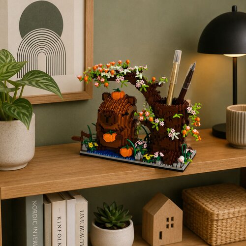  Capybara Building Blocks Tree Pen Organizer 1800 pcs. Slike