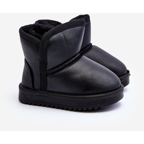 Kesi Children&amp;#039;s eco leather snow boots Husalta black Slike