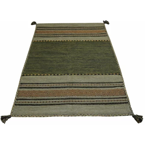 Webtappeti zeleni pamučni tepih Antique kilim, 60 x 200 cm