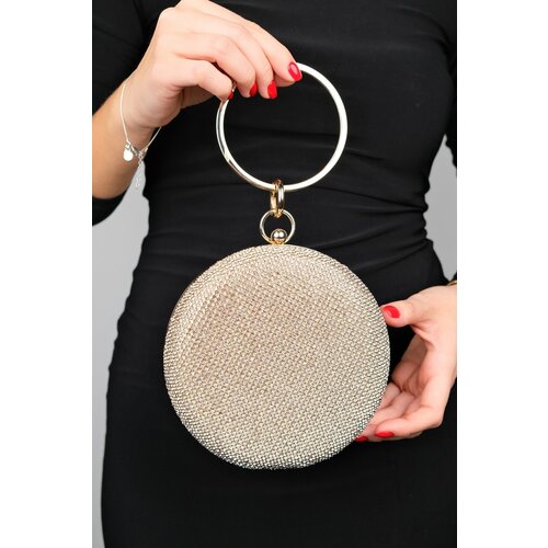 LuviShoes MARGATE Women's Gold Stone Handbag Slike