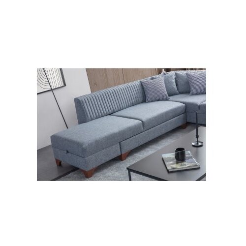Atelier Del Sofa Ugaona garnitura na razvlačenje West Left, 230x285 cm, Siva Slike