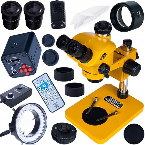 Rosfix SIRIUS PRO MSSP-T-PS1-O &ndash; TRINOKULARNI STEREOSKOPSKI MIKROSKOP | ZOOM 7&ndash;50X, GREENOUGH, WF10X/22, 102 MM, (5000036406) Cene