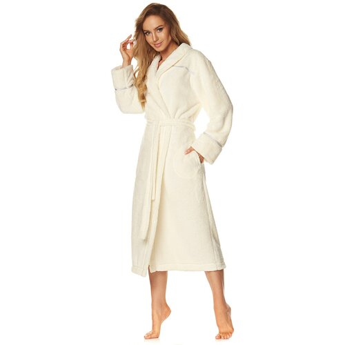 Ll satin bathrobe 2084 Ecru Cene