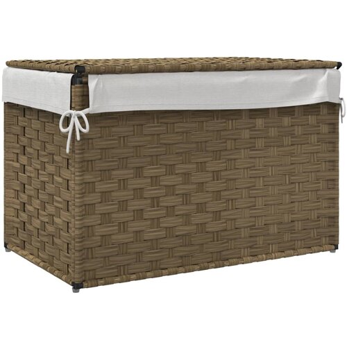  Ko&amp;scaron;ara za rublje s poklopcem 55,5 x 35 x 34 cm od poliratana Slike
