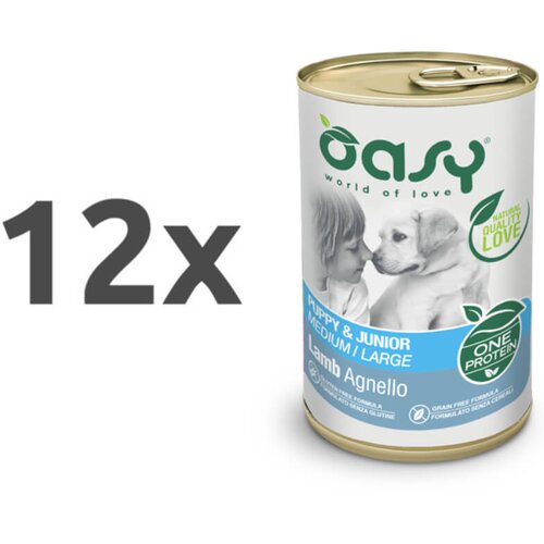 Oasy One Protein Puppy pat&eacute; - jagnjetina 12 x 400 g Cene