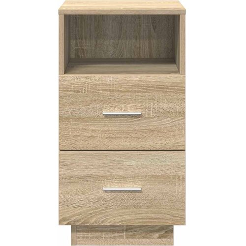  Noćni ormarići 2 kom s 2 ladice sonoma hrast 36x36x68 cm Slike