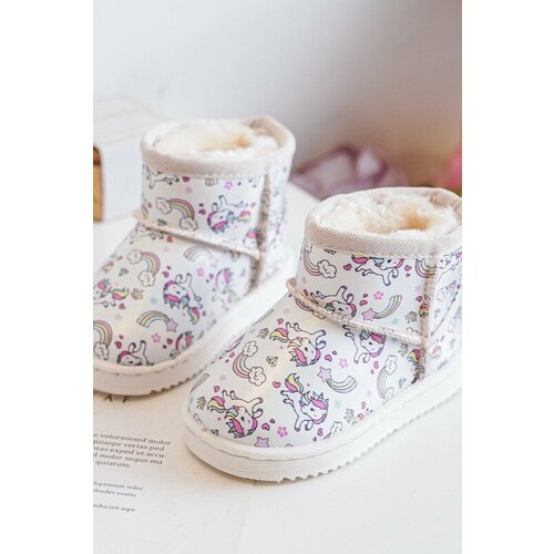 Kesi Children's patterned snow boots Beige Elenet Slike