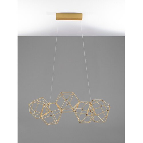 Nova Luce LED viseća svjetiljka aluminijska u zlatnoj boji Nebula &amp;ndash; Slike