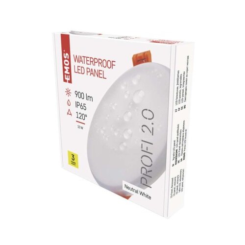  LED panel VIXXO, okrogel, bel, 10W, IP65, nevtralno bela Cene