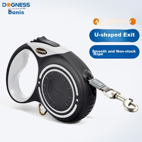  Dogness Povodac za pse M, 4 m, Crno-sivi Slike