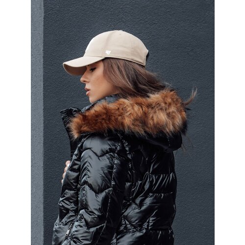 DStreet Women's winter jacket with fur LANE black Cene