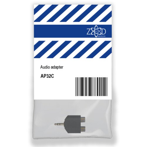 Zed Electronic Jack 3.5mm muški na RCA činč ženski x 2 - AP32C, Crni Cijene
