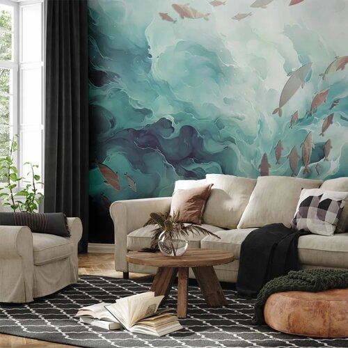  Foto tapeta - Fish in the ocean 200x140 Premium Cene