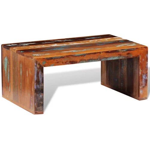 vidaXL Klubska mizica iz predelanega lesa