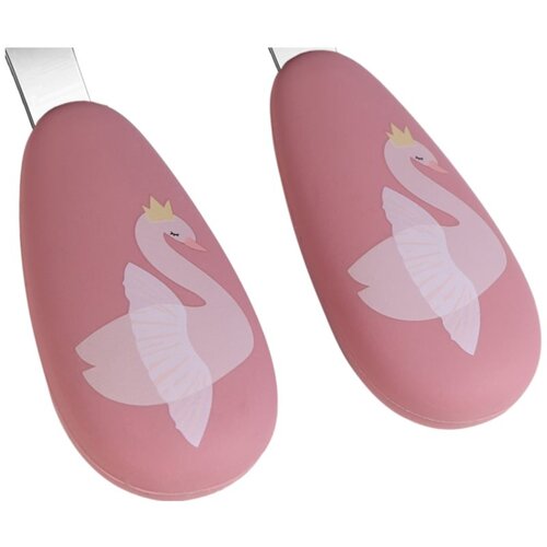 Tryco Cutlery Swan pribor za otroke Dusty Rose 2 kos Slike
