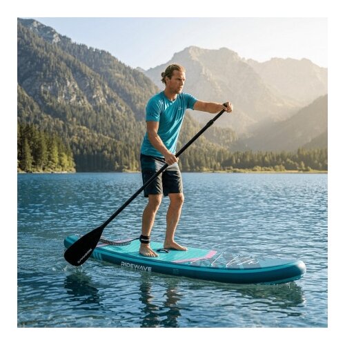  SUP daska na naduvavanje Ridewave tirkizna &amp;ndash; full set Slike