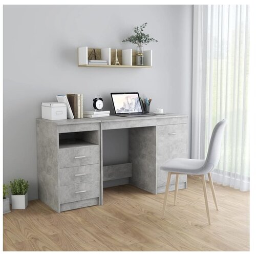  Radni stol siva boja betona 140 x 50 x 76 cm od iverice Cijene