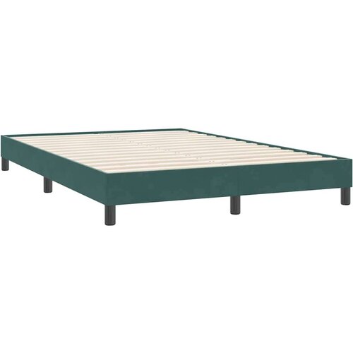 Box Spring krevet s madracem tamno zeleni 160x220 cm bar&amp;scaron;un Slike