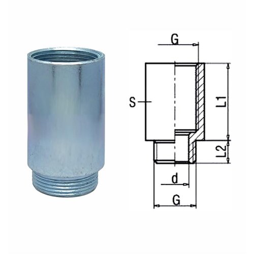  Vodovodni produžetak 3/4&amp;#039;&amp;#039;x30 mm, &amp;Oslash;30x45 mm Slike